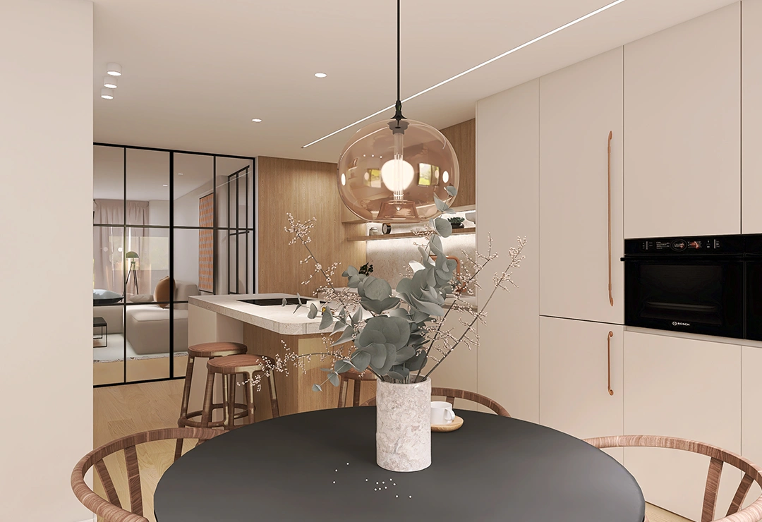 Cocina Seda nueva color beige