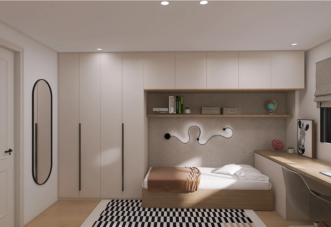 SEDA 31 Habitación invitados habitación infantil tonos crema, tierra, beige minimalista