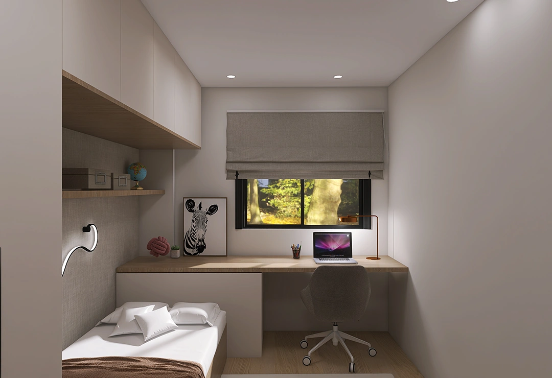 SEDA 32 Habitación invitados habitación infantil tonos crema, tierra, beige minimalista