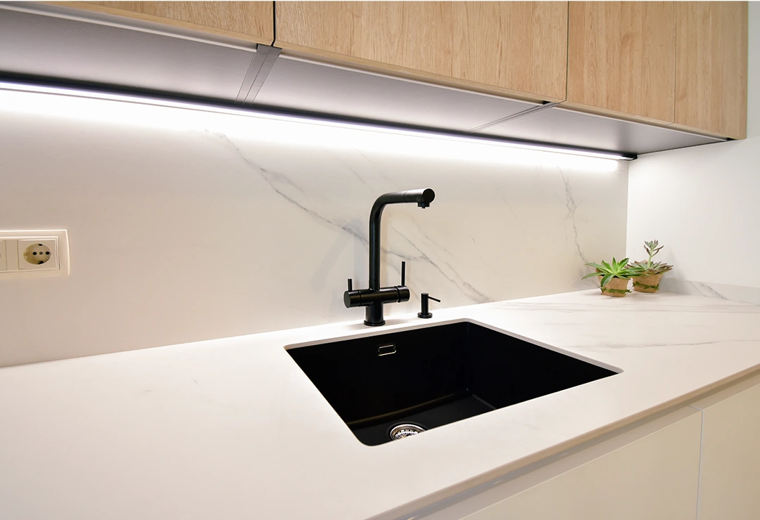 cocina polar despues 8 Fregador porcelánico